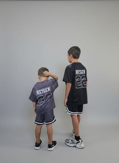 Off-season black basketball set