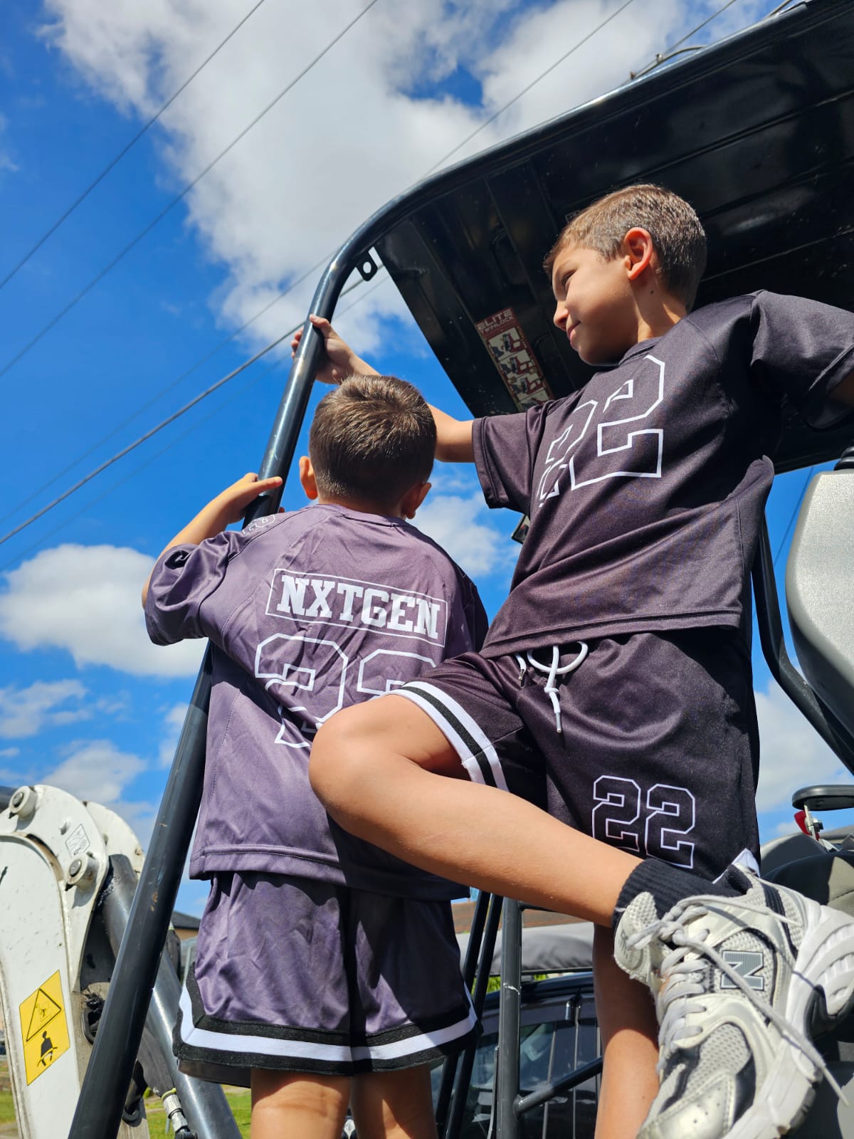 Off-season black basketball set